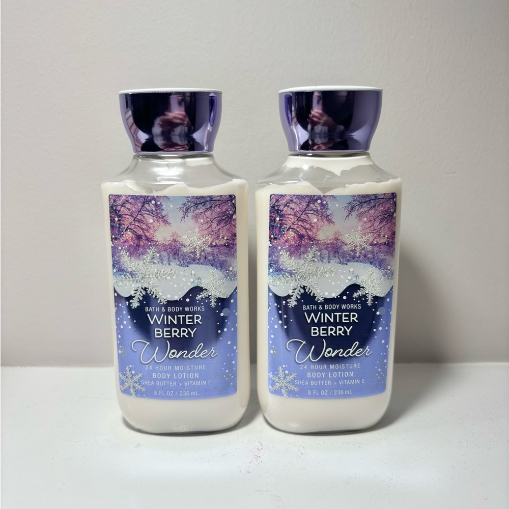Bath & Body Works Winter Berry Wonder Body Lotion 2 Pack Set